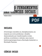 Revisão Fundamentos Das Ciências Sociais AV2