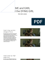 Me and Earl and The Dying Girl Analysis