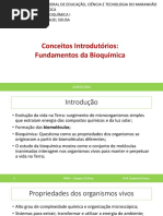 Aula 1 Fundamentos Da Bioquimica