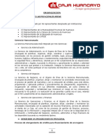 Funciones principales de la organización Caja Huancayo