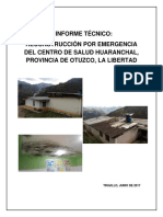 Informe Técnico Centro de Salud Huaranchal