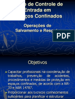 Curso de Controle de Entrada em Espaços Confinados