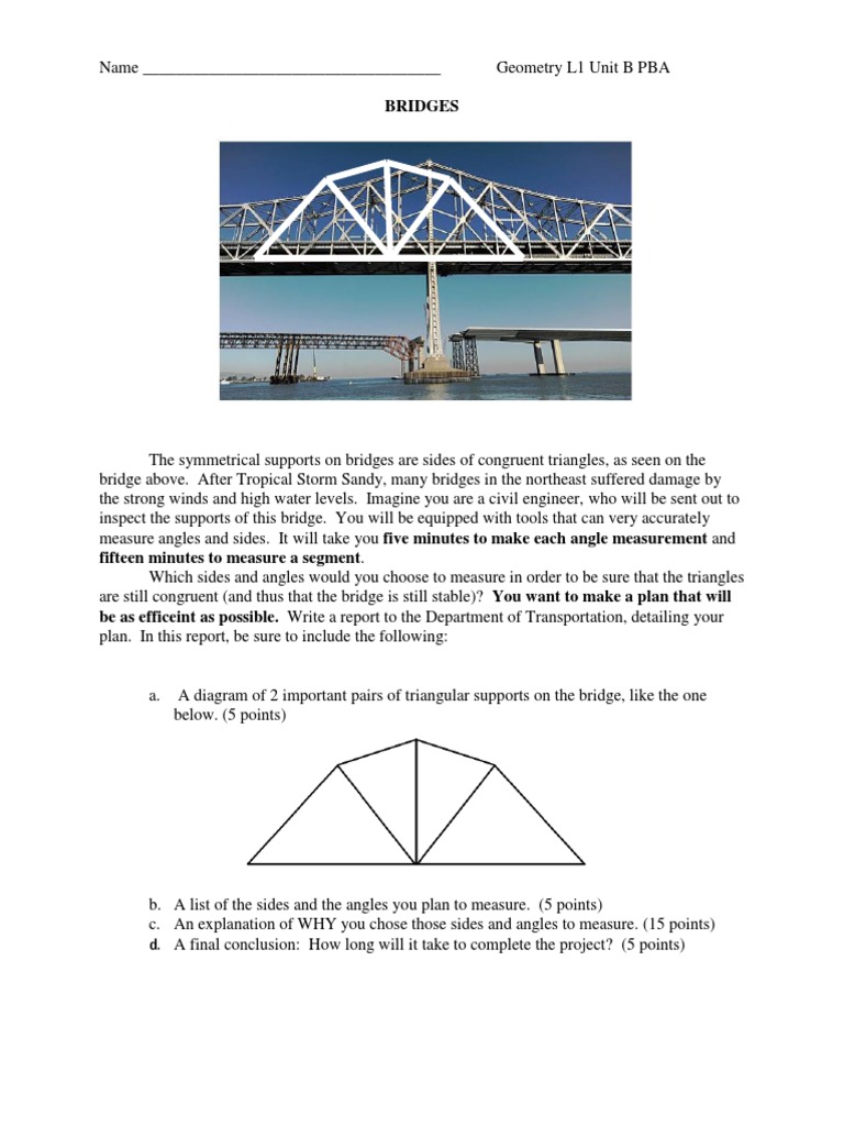 Bridge Inspection Plan for Engineers | PDF | Triangle | Geometry