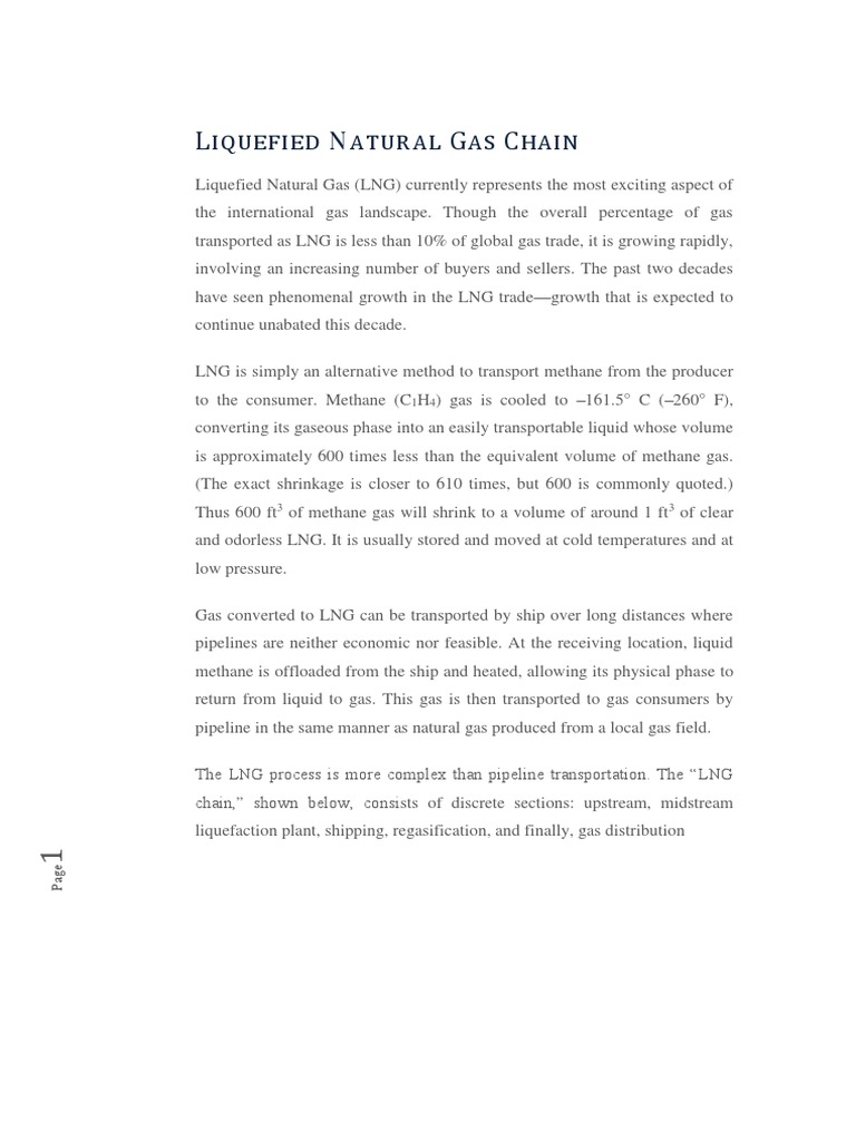 LNG Transportation and Process Overview | PDF | Liquefied Natural Gas ...