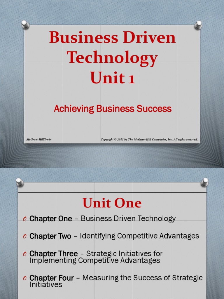 Business Driven IT Chapter 1 Sample | PDF | Business Intelligence ...