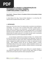 Estatuto Da Cidade e a Preservação Do Patrimônio Cultural Federal Compatibilizando a Gestão