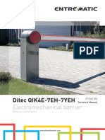 Ditec QIK4E-7EH-7YEH: Electromechanical Barrier