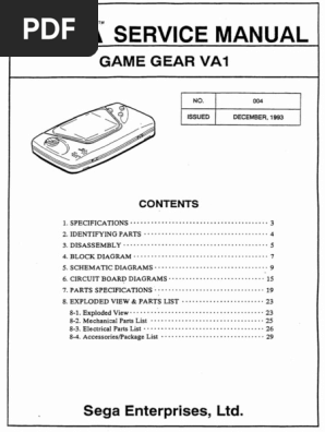 Sega Game Gear Instruction [Manual] (Sega Game Gear) – RetroMTL