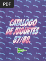 Catalogo de Juguetes El Corte Ingles 1987-1988