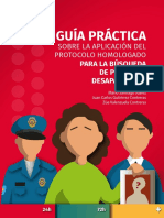 Guía Práctica Sobre La Aplicación Del Protocolo Homologado para La Búsqueda de Personas Desaparecidas