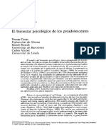 Bienestar Psicologico de Los Preadolescentes PDF