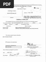 Kevin Mallory Criminal Complaint