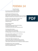 Poema 14 Pablo Neruda