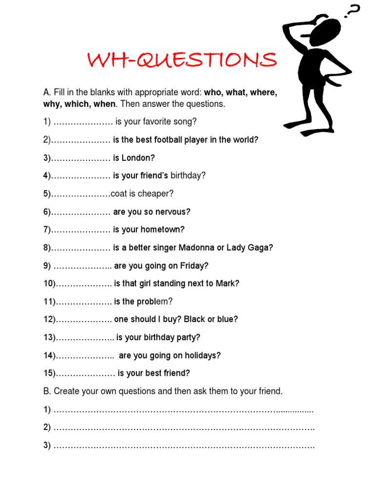 Wh-Questions: Why, Which, When. Then Answer The Questions | PDF