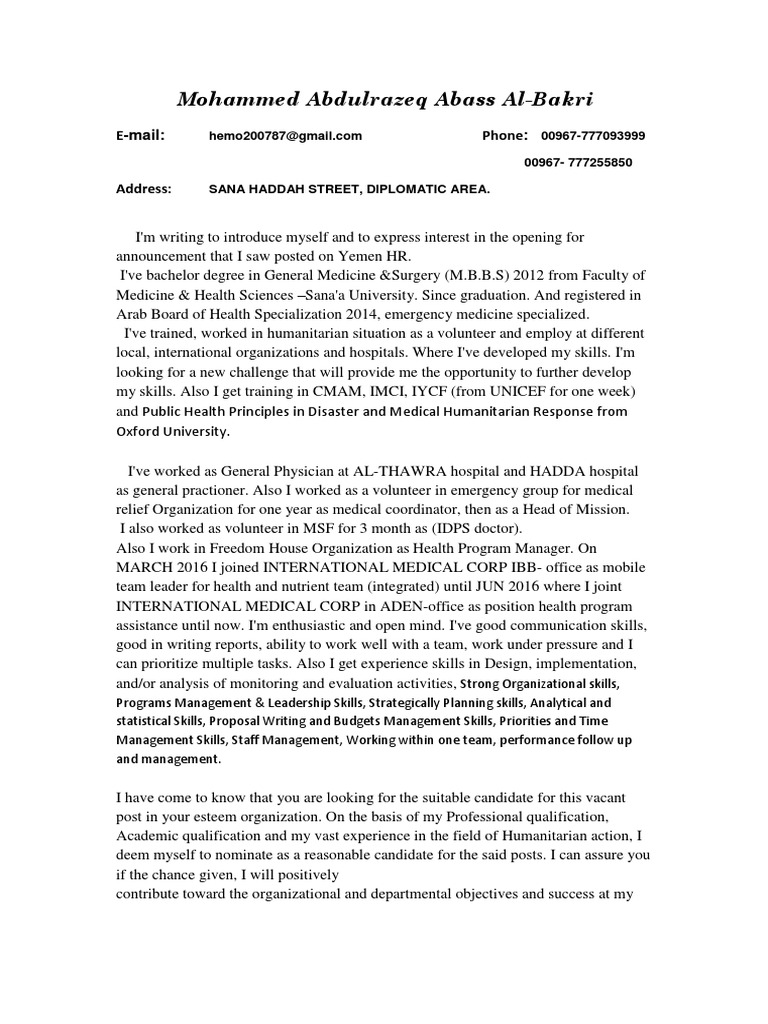 cover-letter.pdf | General Practitioner | Medicine