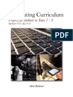 Computing Curriculum: Projects For Students in Years 7 - 9
