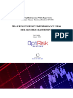 Measuring Pension Fund Performance Using Risk-Adjusted Measurements