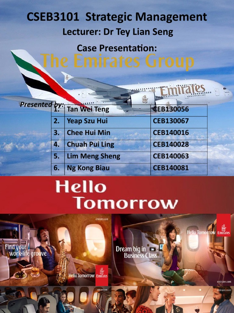 Emirates Airline Strategic Analysis | PDF | Airlines | Emirates (Airline)