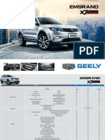 Ficha Técnica Geely Emgrand X7 Sport