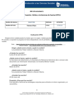 Actividad 2. Análisis Origen, Propósito, Validez y Limitaciones de Fuentes (OPVL)