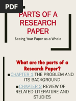 Parts of A Research Paper