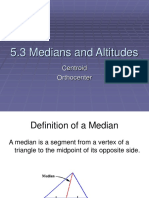 5.3 Medians and Altitudes