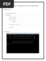 Write A Program in C