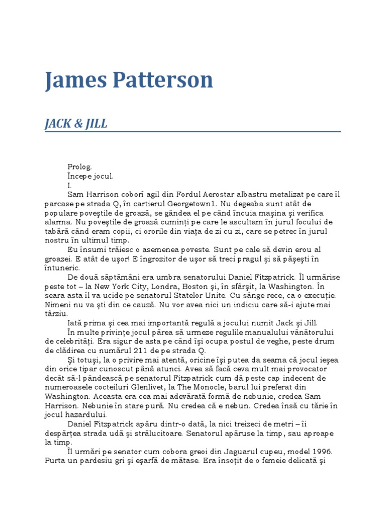 James Patterson Jack Jill