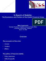 In Search of Stability:: The Economics and Politics of The Global Financial Crisis