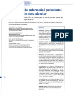 Frecuencia de Enfermedad Periodontal y Reabsorción Ósea Alveolar