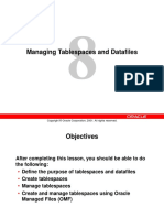 Managing Tablespaces and Datafiles