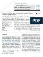 Too Close For Comfort Adult Attachment and Cuddling in Romantic and Parent Child Relationships - 2014 - Personality and Individual Differences PDF