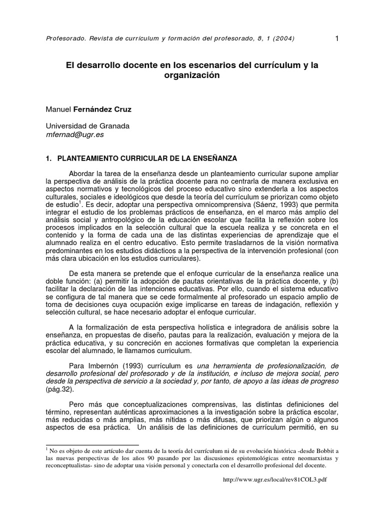 Enfoque Curricular en la Enseñanza | PDF | Plan de estudios | Maestros