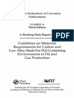 Guidelines On Materials Requirements For Carbon and Low Alloy Steels For H S-Containing Environments in Oil and Gas Production