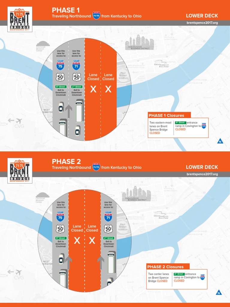 BrentSpenceClosures Northbound - All NB Maps FINAL | PDF | Road ...
