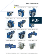 FC Series Worm Gear Reducers Specifications and Dimensions
