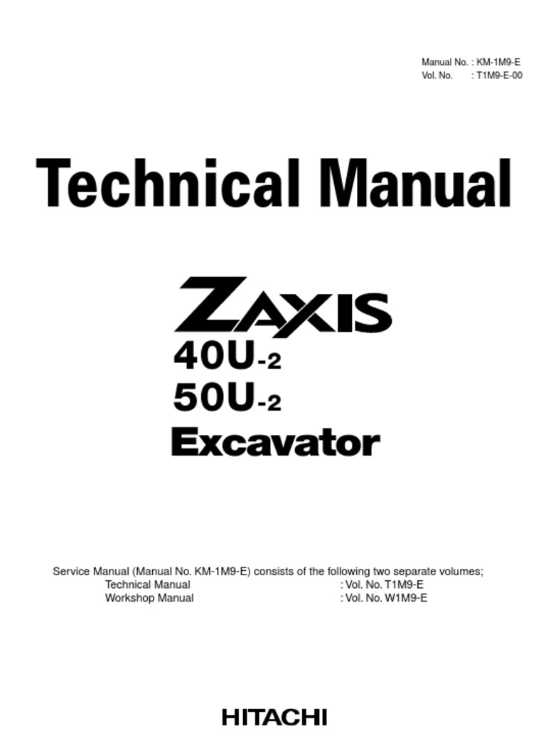 Zx50u-2 Tekn - K Man. T1m9-E-00 (Zx40u-2,50u-2) | PDF | Personal
