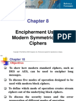 Encipherment Using Modern Symmetric-Key Ciphers