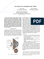 Simulation and Control of An Automotive Dry Clutch