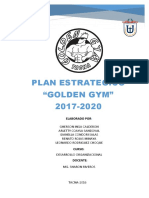 Plan Estrategico Golden Gym 