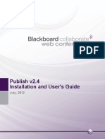 Blackboard Collaborate Publish! Installation and User's Guide PDF