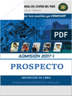 Prospecto Pregrado 2017-1