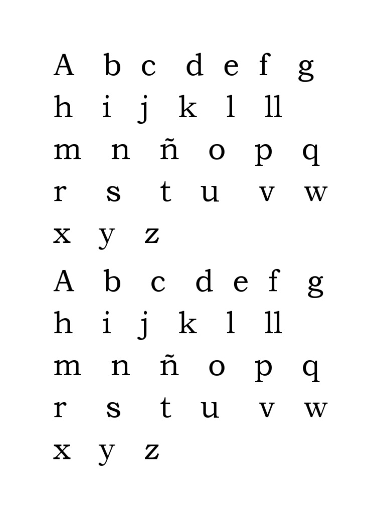 Alphabet Sequence Overview | PDF