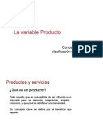  Variable Producto