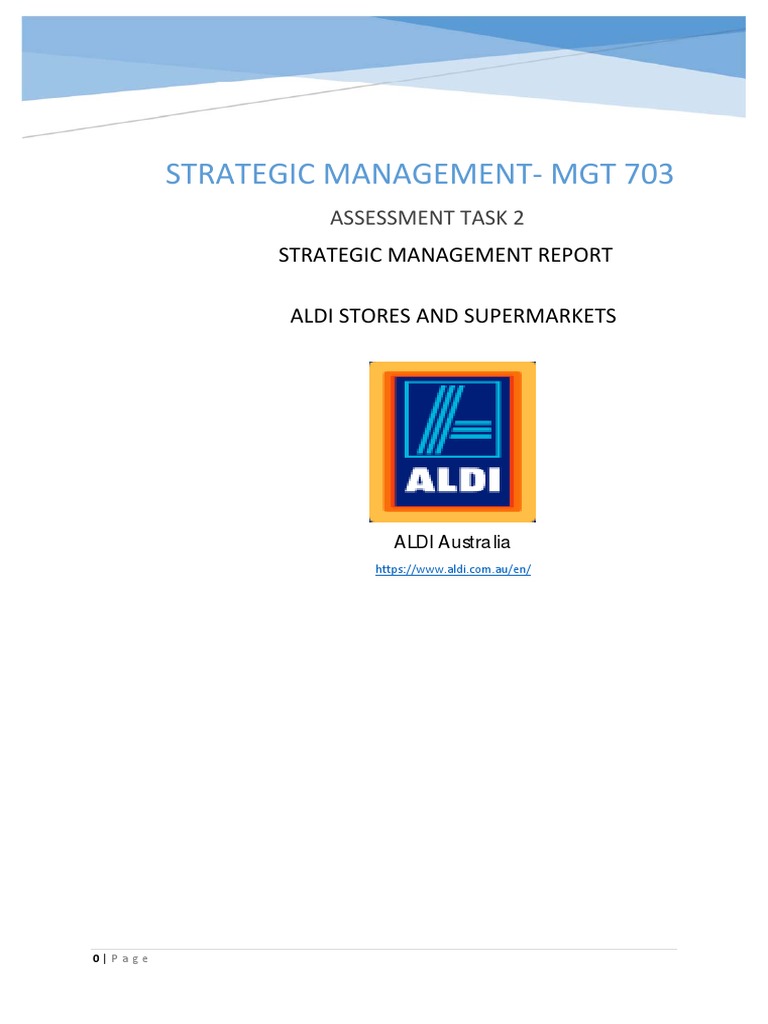 Aldi Growth Strategy Value Chain Strategic Management