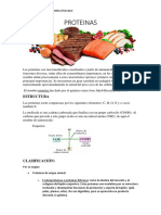 Proteínas: estructura, clasificación, funciones y fuentes alimentarias