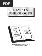 REVISTA PHILLOLUGUS- ANO 9 N26 MAIO 2003