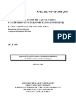 Experimental Study of CA... Tion in Supersonic Flow