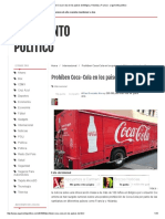Prohíben Coca-Cola en Los Paises de Bélgica, Holanda y Francia - Argumento Politico