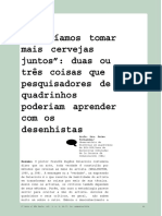 "Deveríamos Tomar Mais Cervejas Juntos" Duas Ou Três Coisas Que Pesquisadores de Quadrinhos Poderiam Aprender Com Os Desenhistas